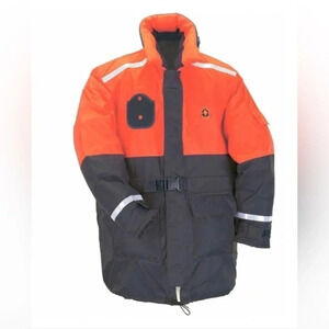 Stearns Men’s Windward Flotation Jacket Orange/Navy Winter Size XL